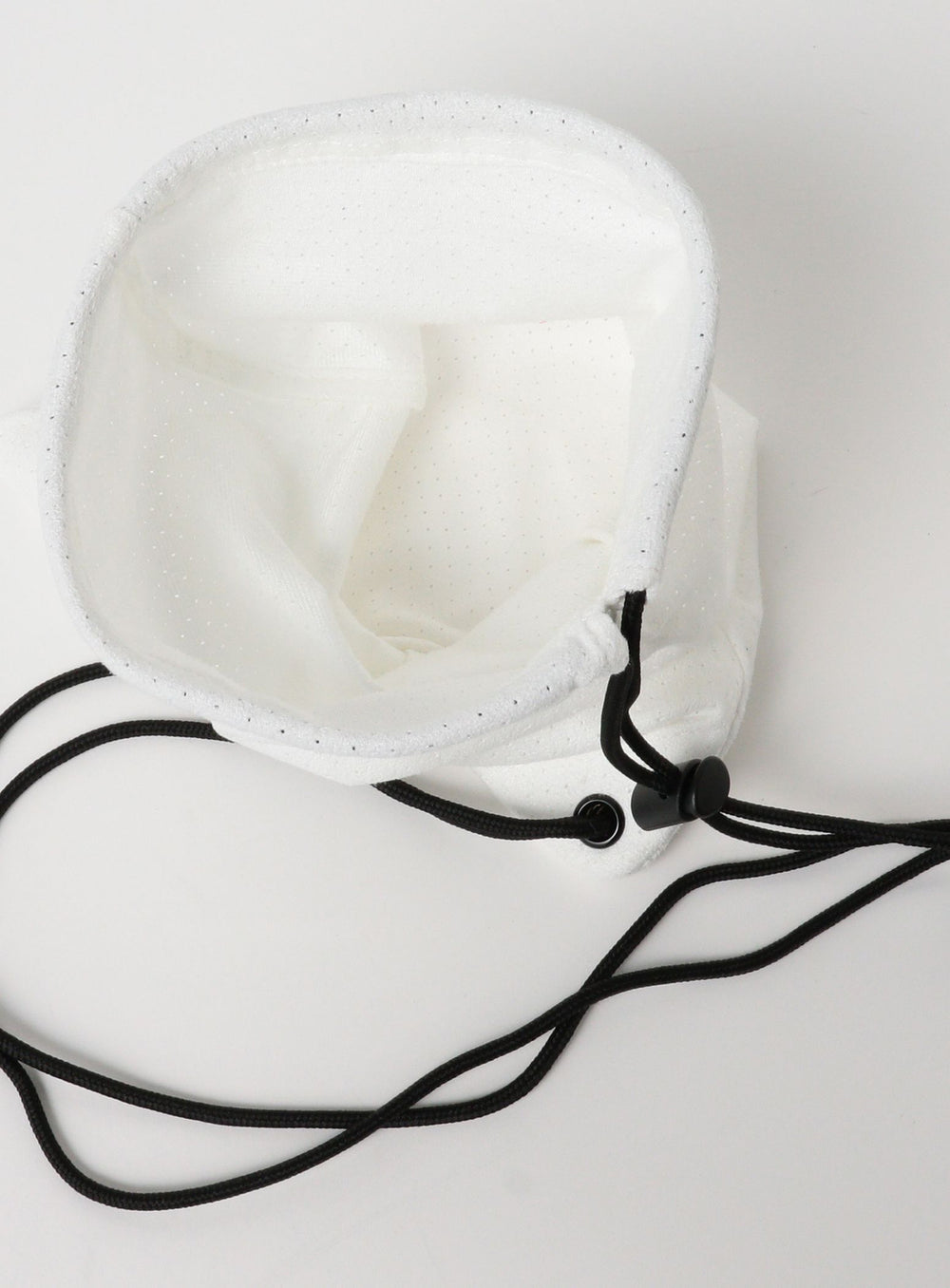 Perforated Drawstring Shoulder Bag