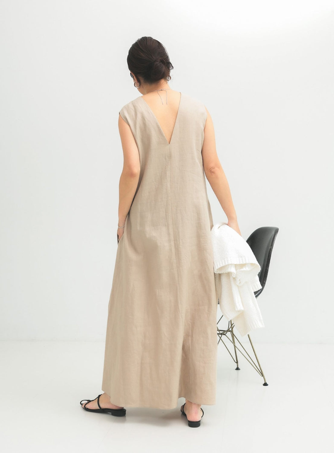 Simple Linen 2-Way Dress .M