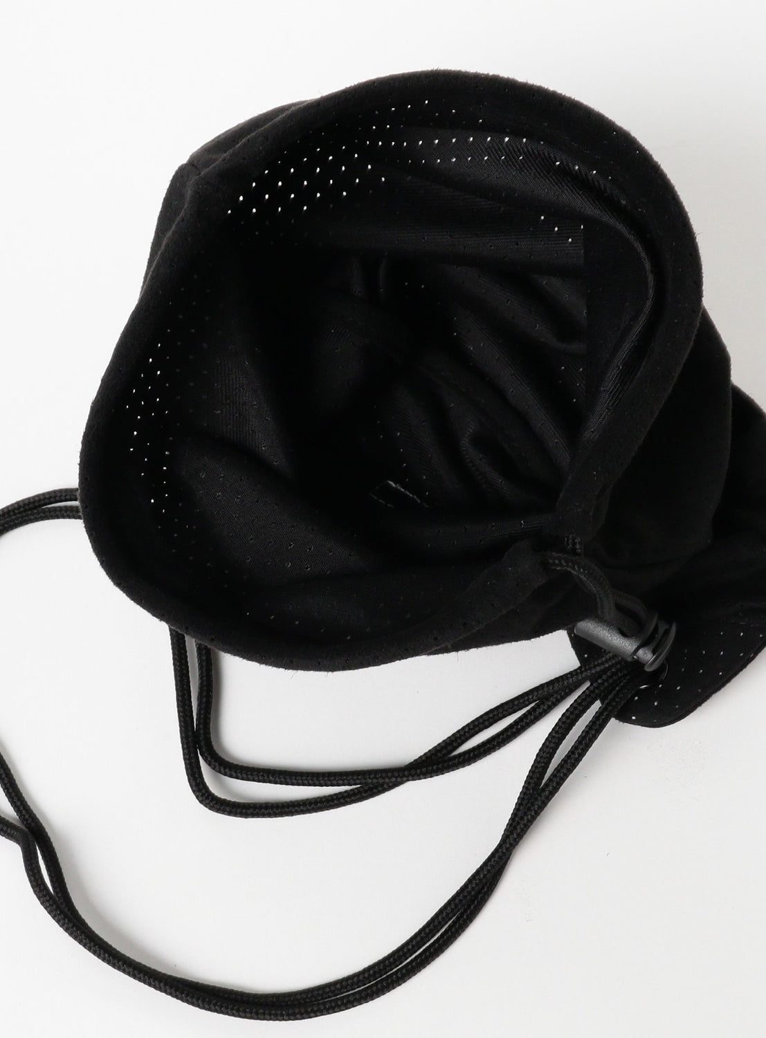 Perforated Drawstring Shoulder Bag