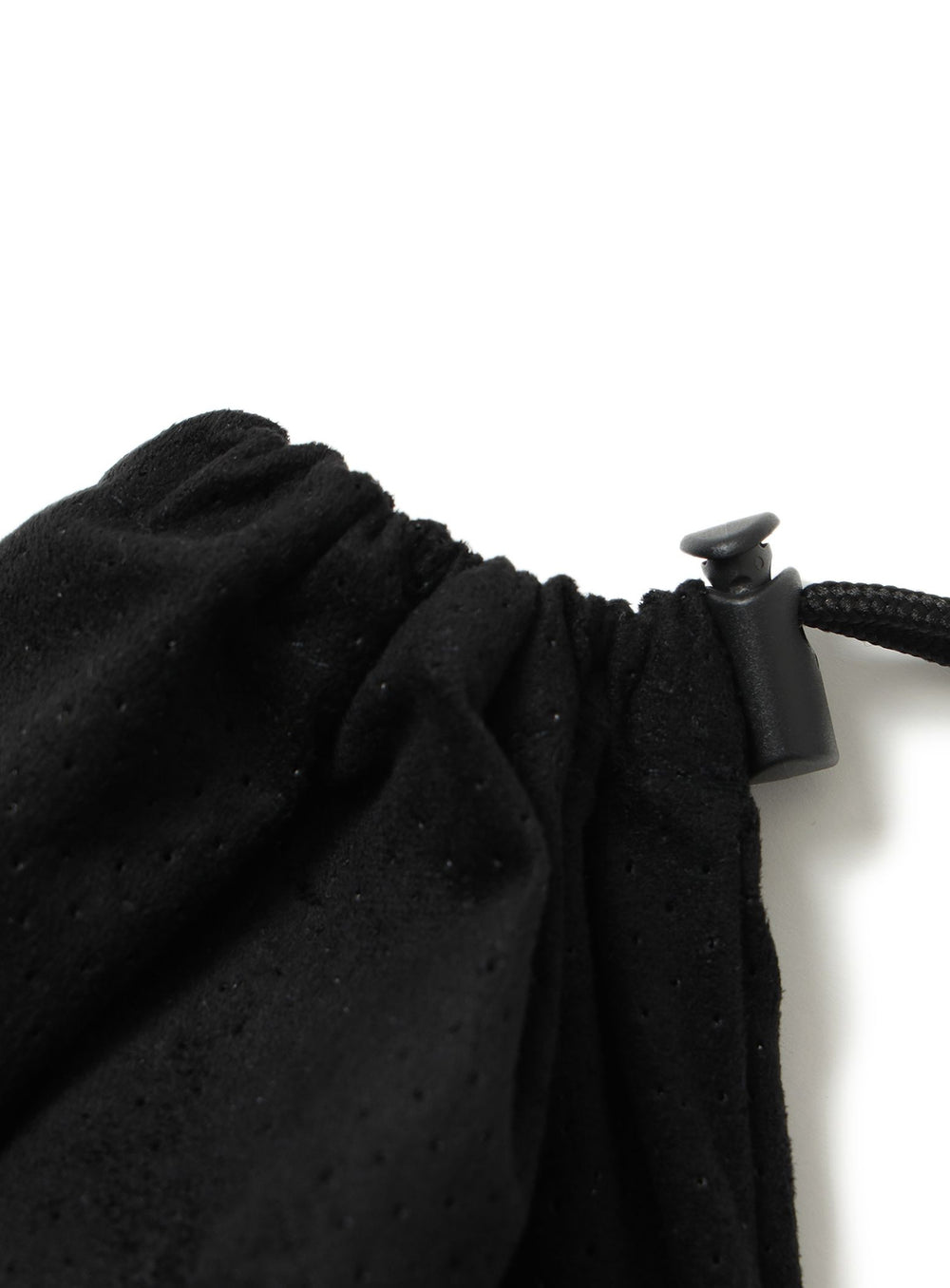 Perforated Drawstring Shoulder Bag