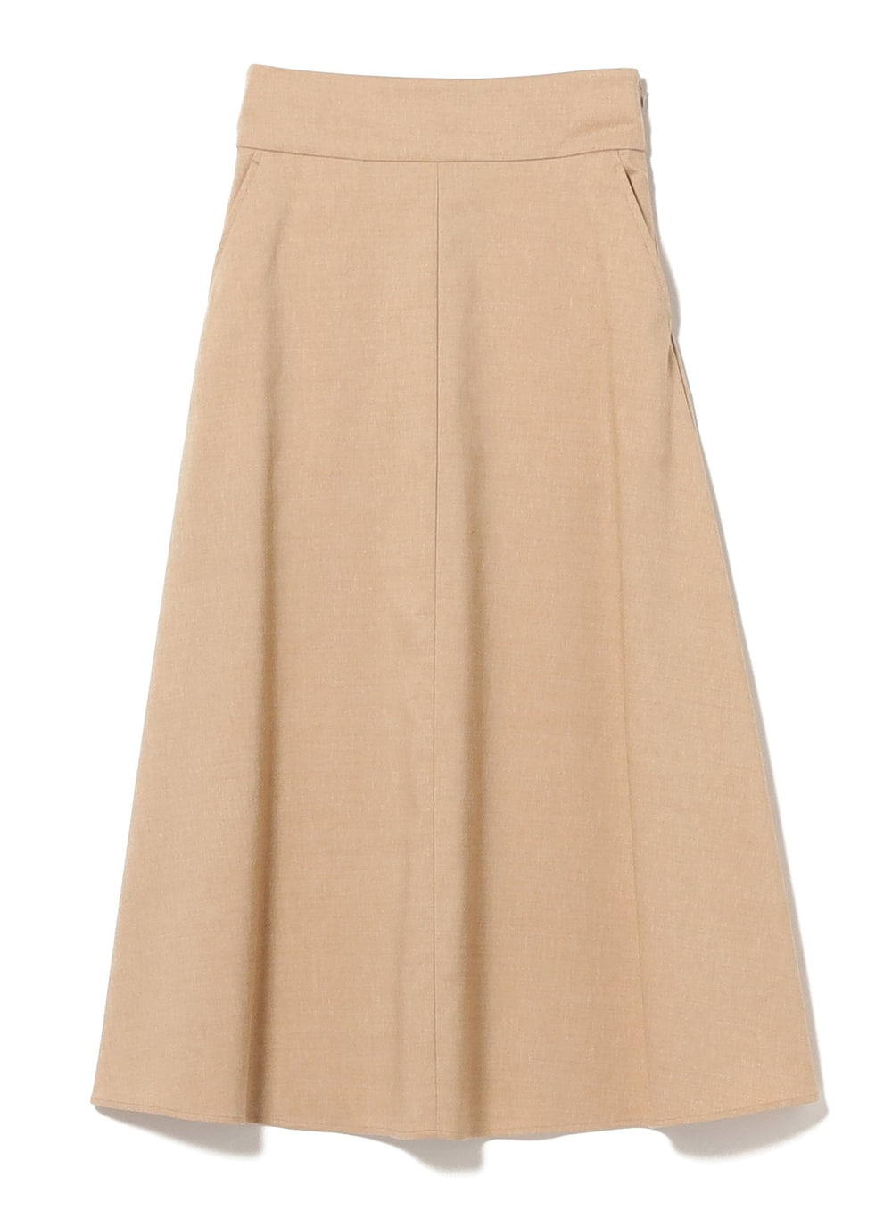 Natural Oxford Flared Skirt
