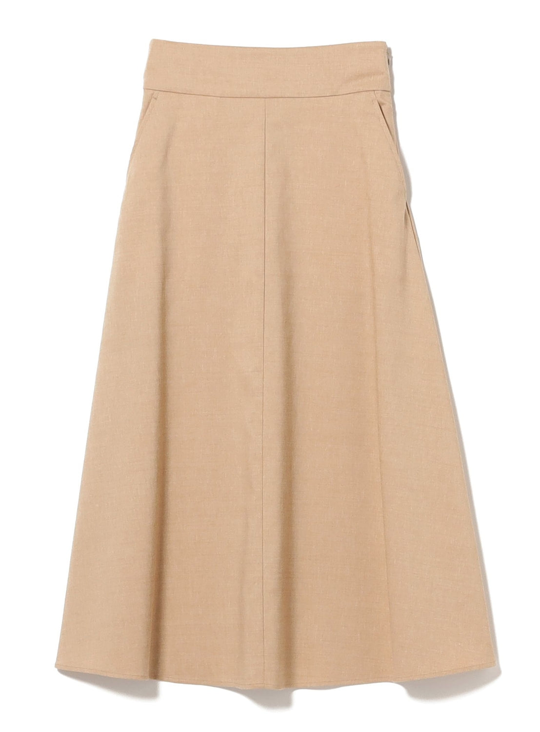 Natural Oxford Flared Skirt