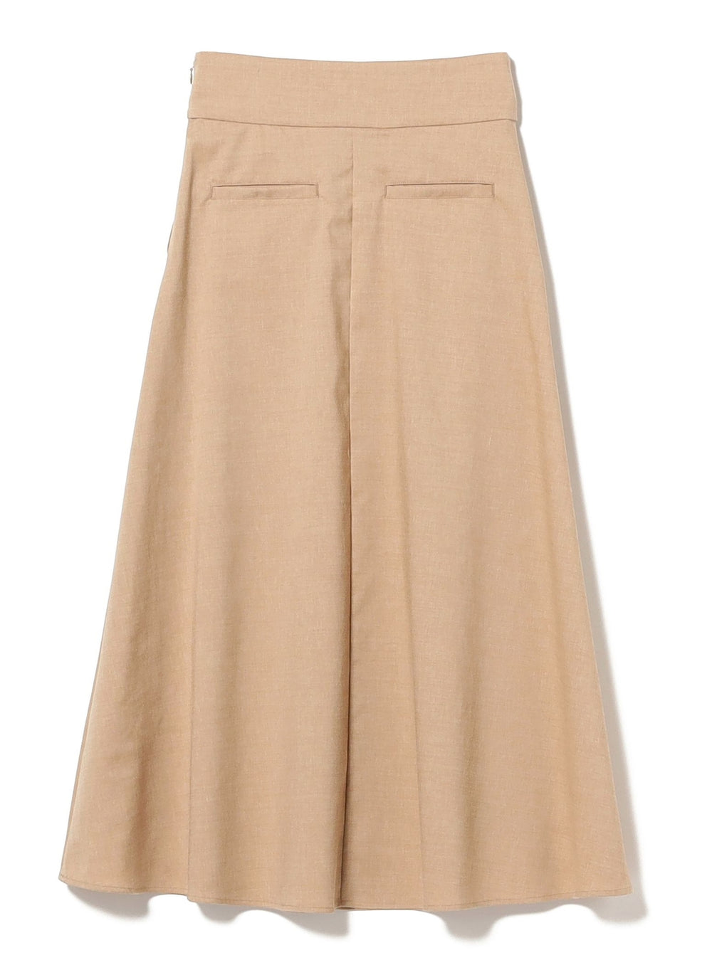 Natural Oxford Flared Skirt