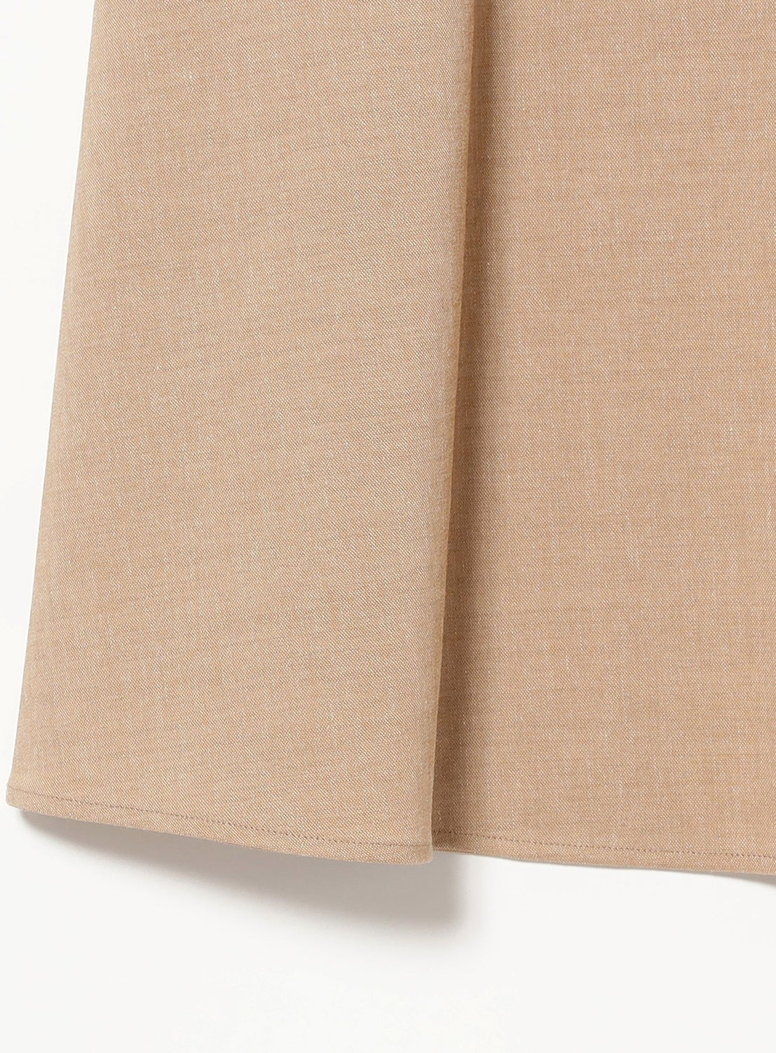 Natural Oxford Flared Skirt