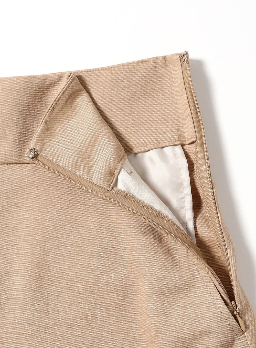 Natural Oxford Flared Skirt