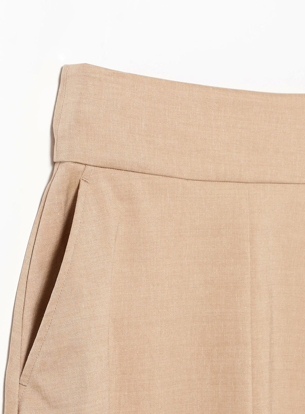 Natural Oxford Flared Skirt