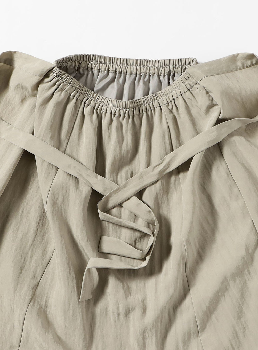 Front Tie Gathered Skirt