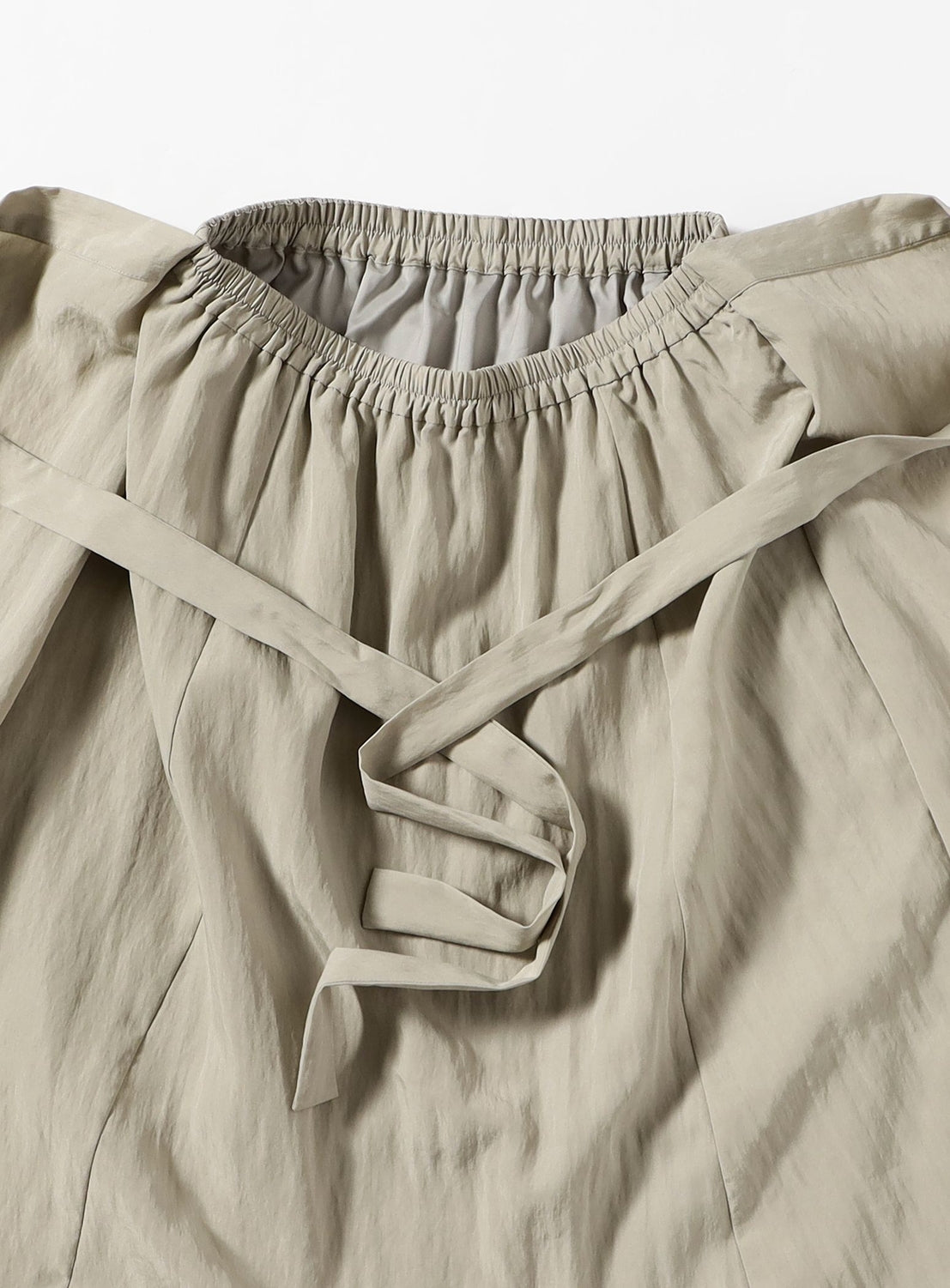 Front Tie Gathered Skirt
