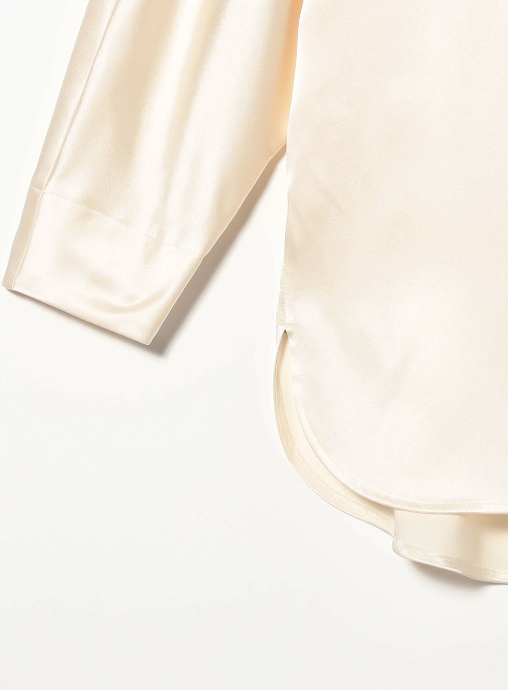 Triacetate & Polyester Flat Satin Blouse