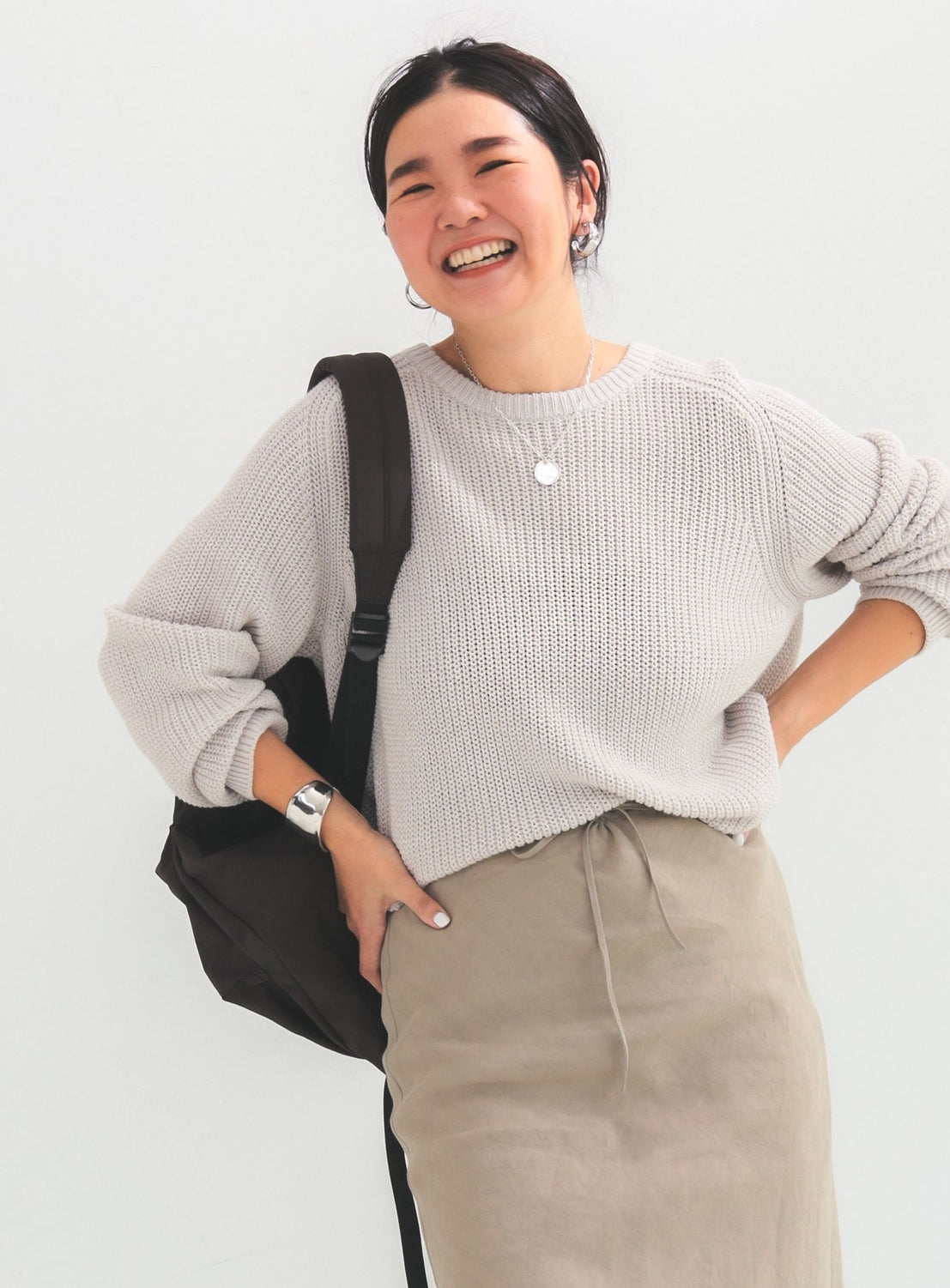 5-Gauge Cotton Rib Knit Pullover