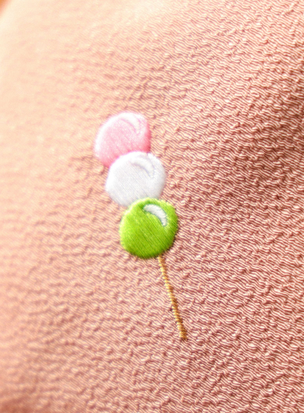 Wagashi Embroidered Drawstring Pouch