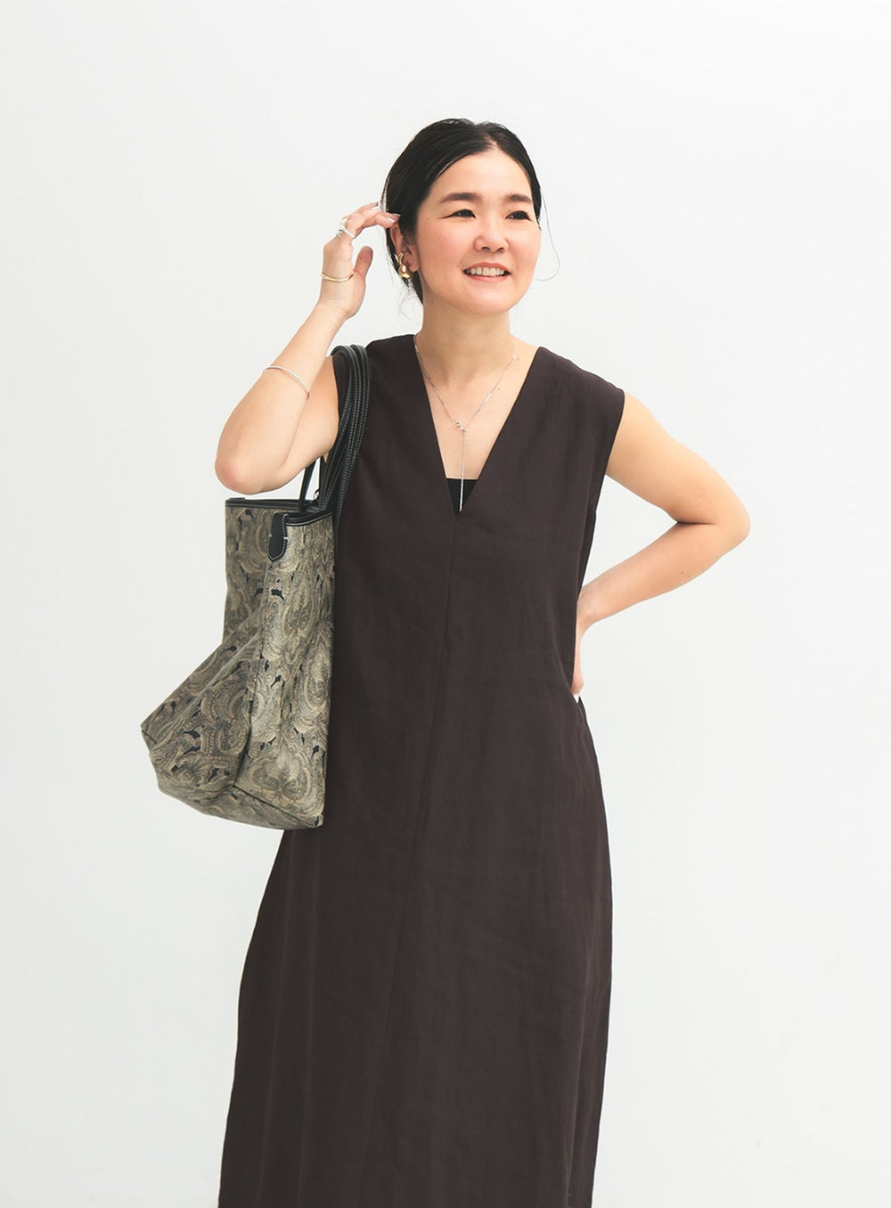 Simple Linen 2-Way Dress .M