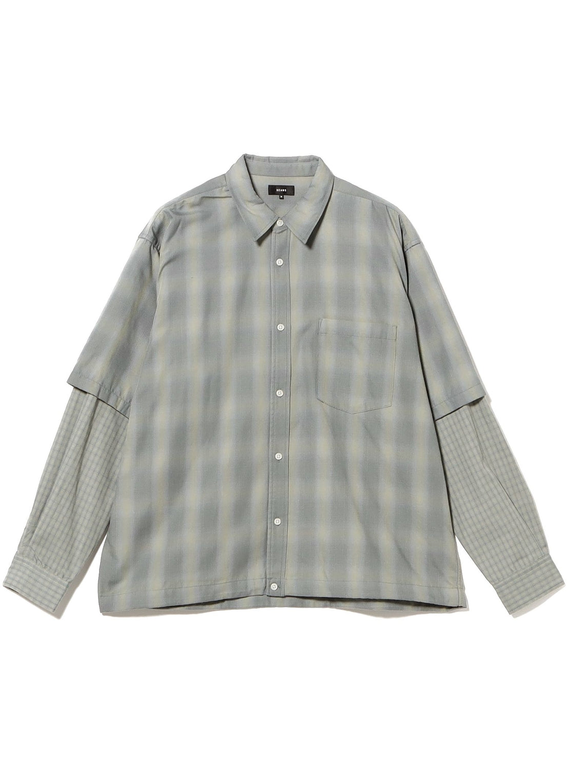 เสื้อเชิ้ตลายตารางแบบเลเยอร์