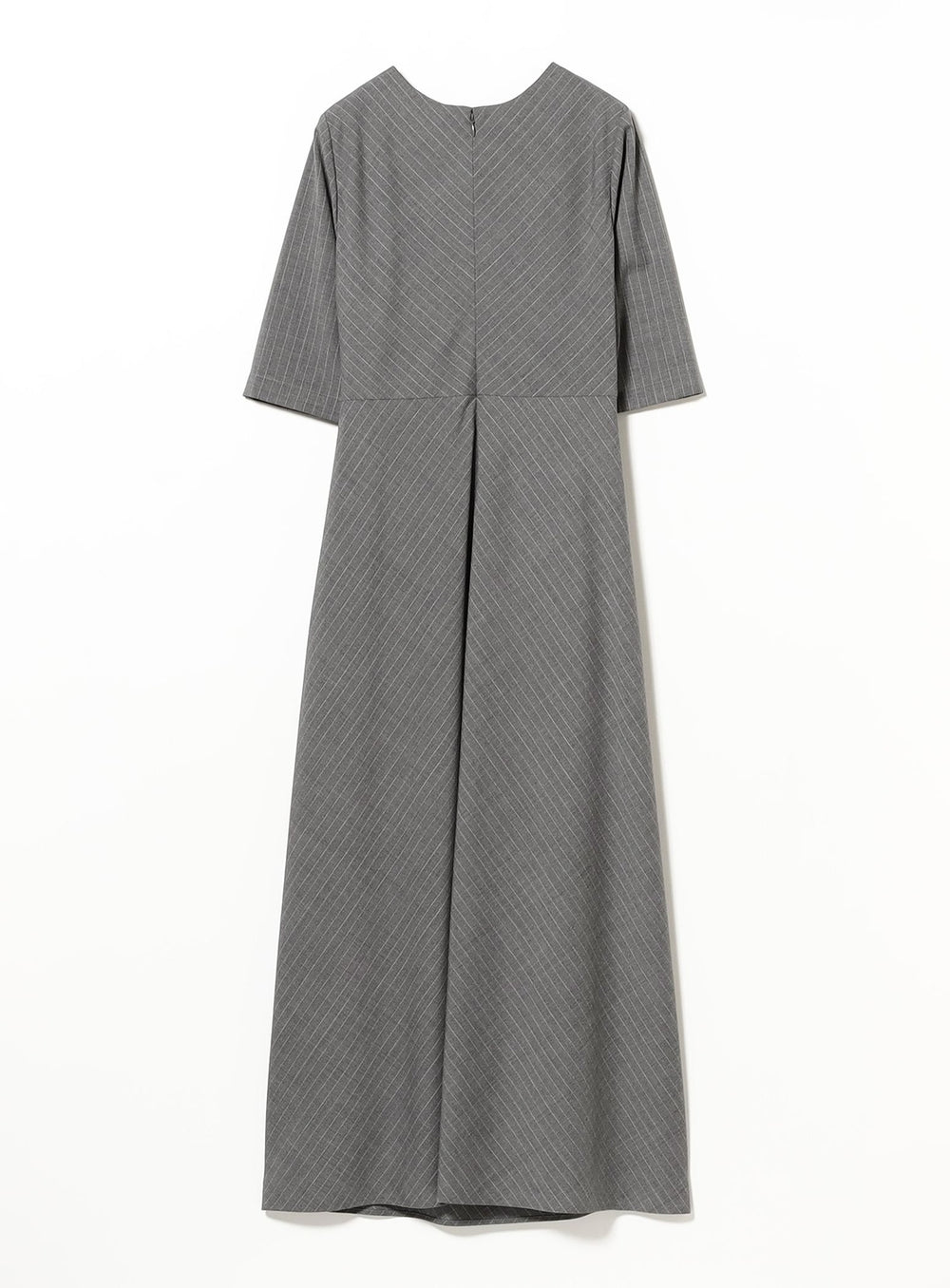 Asymmetric Pleated Bias Dress