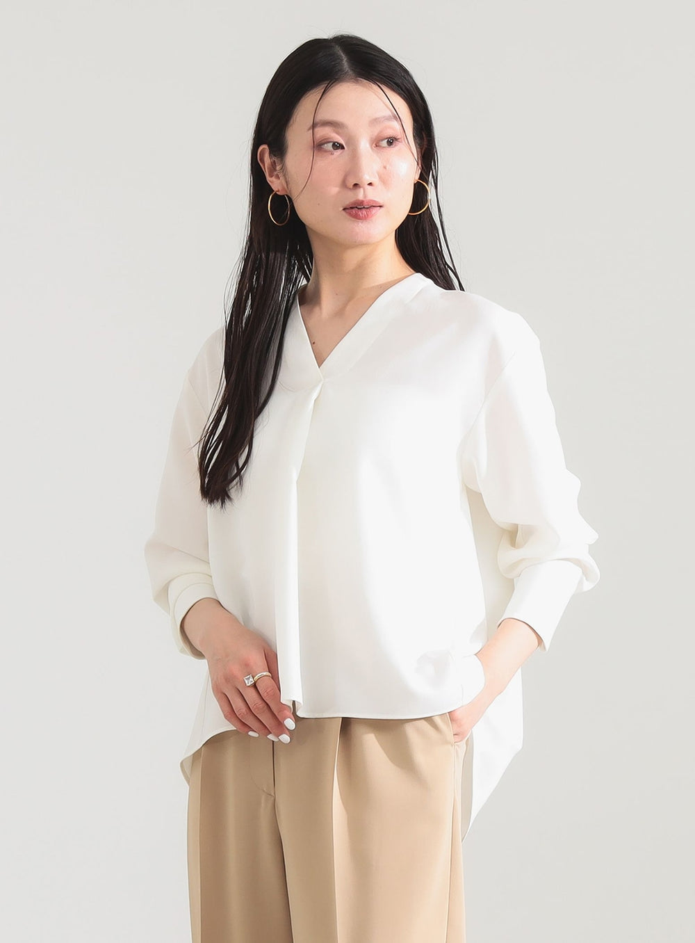 Stretch Satin Blouse