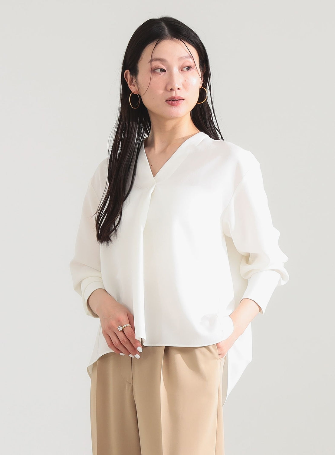 Stretch Satin Blouse