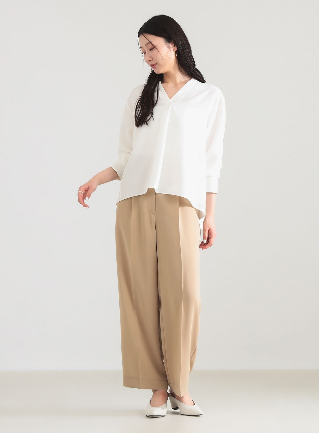Stretch Satin Blouse