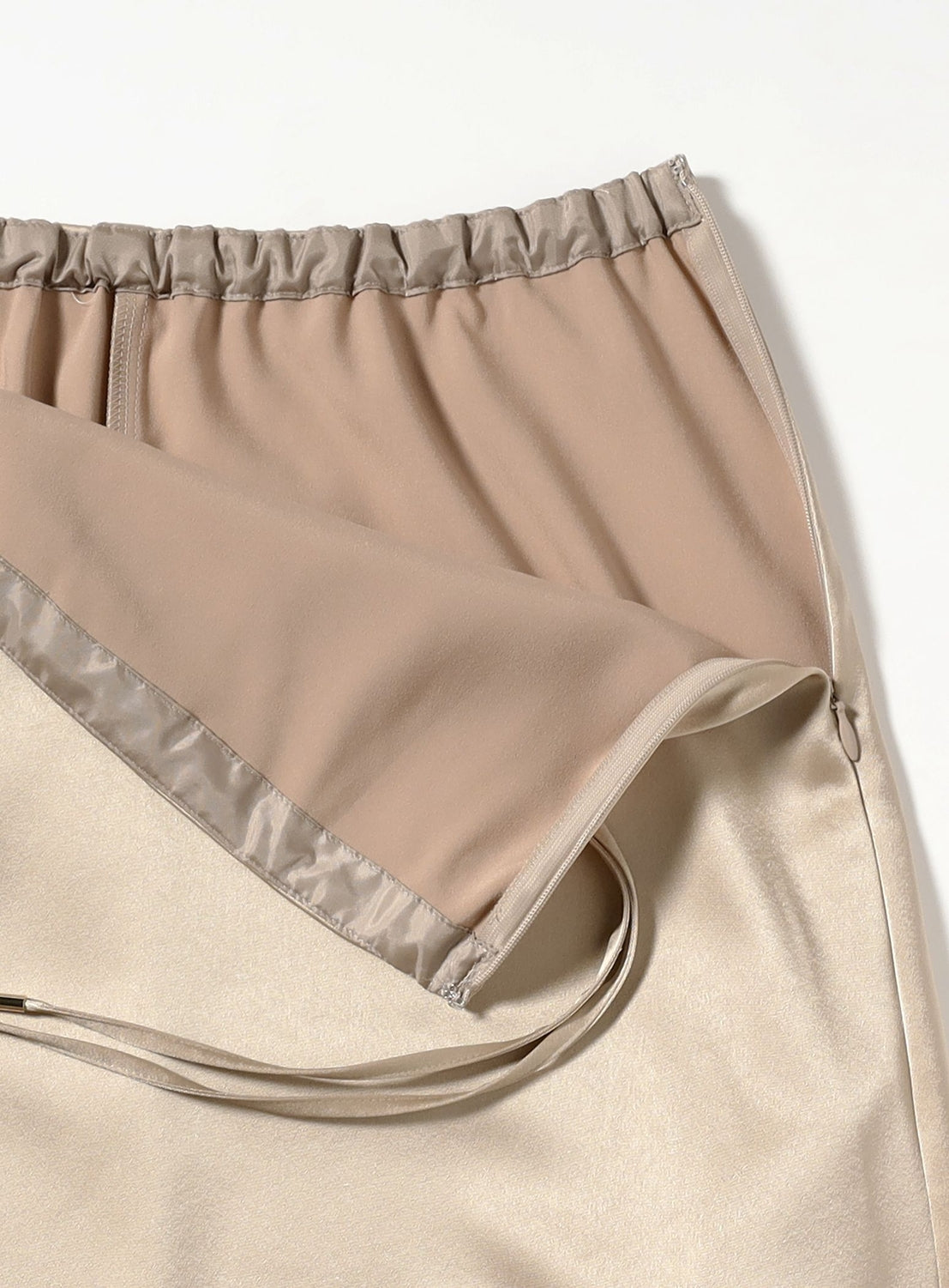 Triacetate Polyester Flat Satin Skirt