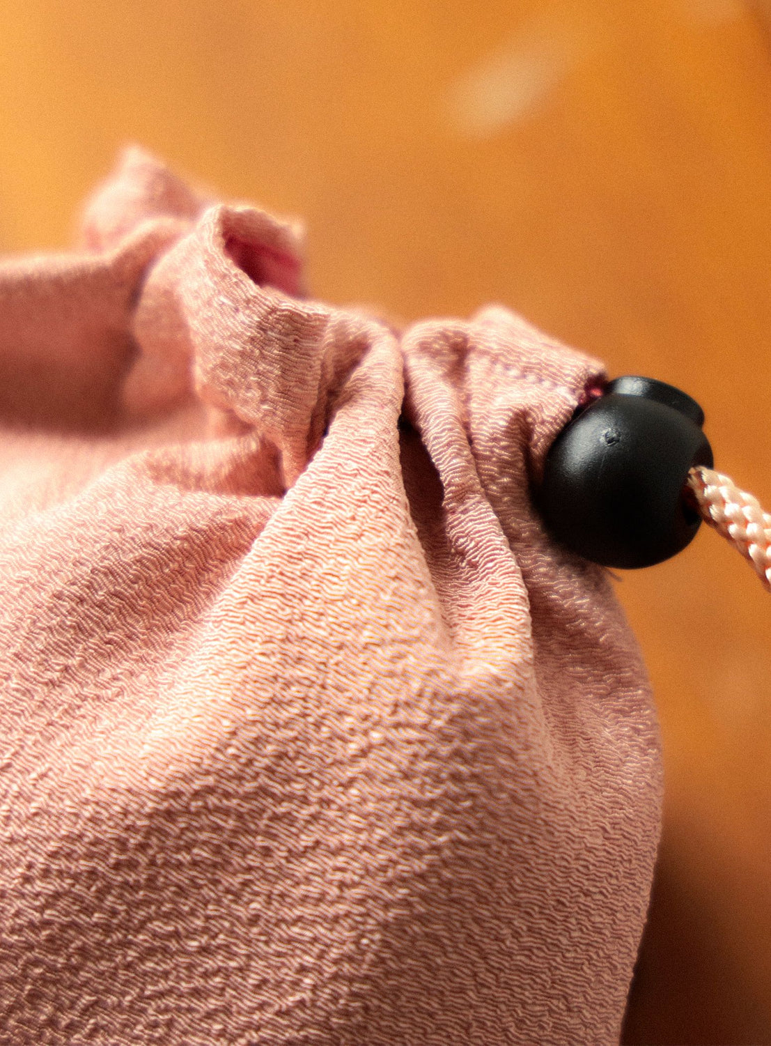 Wagashi Embroidered Drawstring Pouch