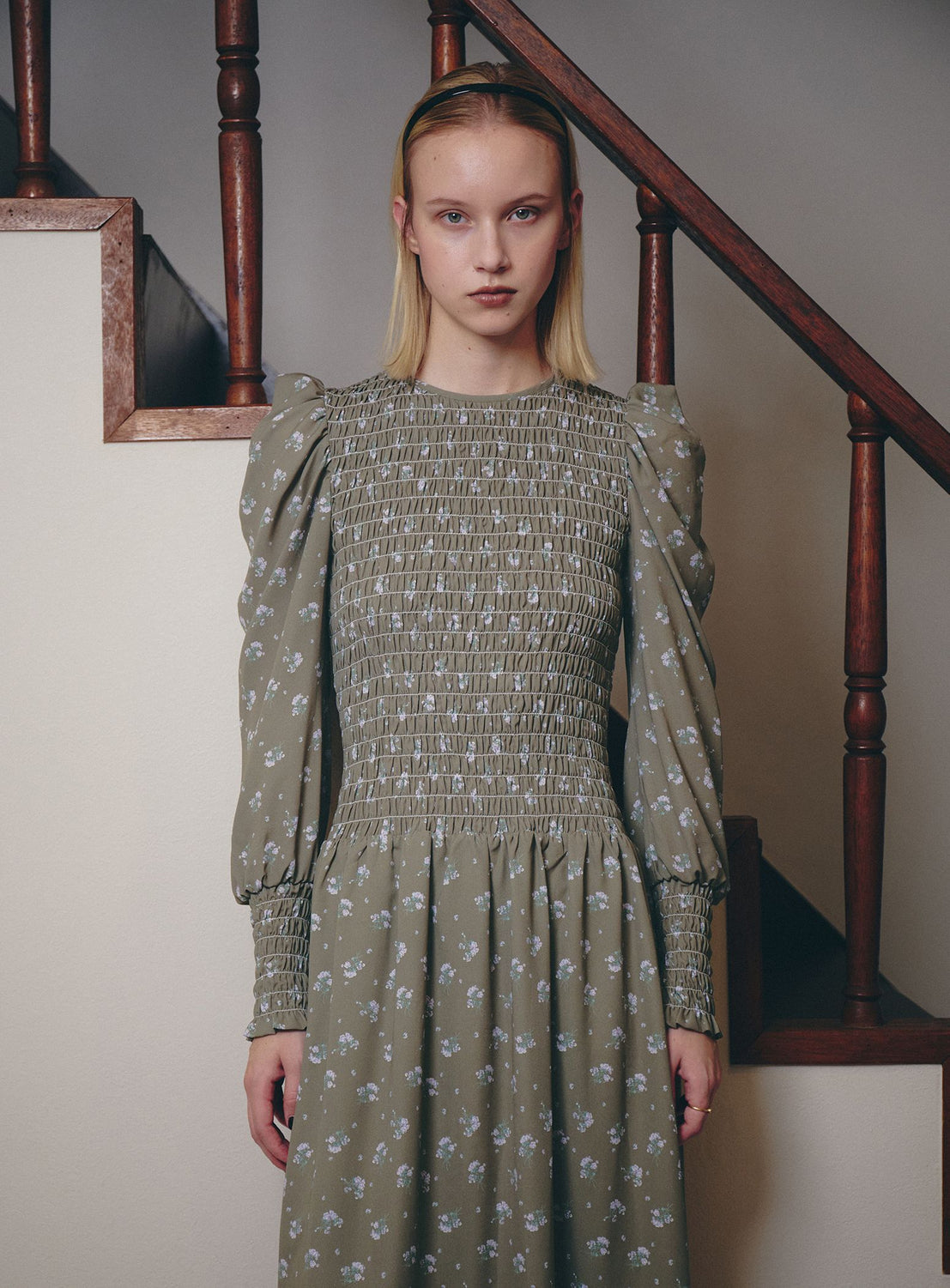 BEAMS SALON / Bloom Shirring Dress