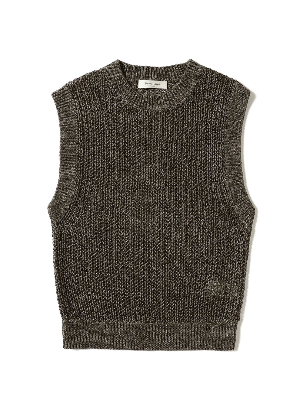 Linen Rib Knit Vest