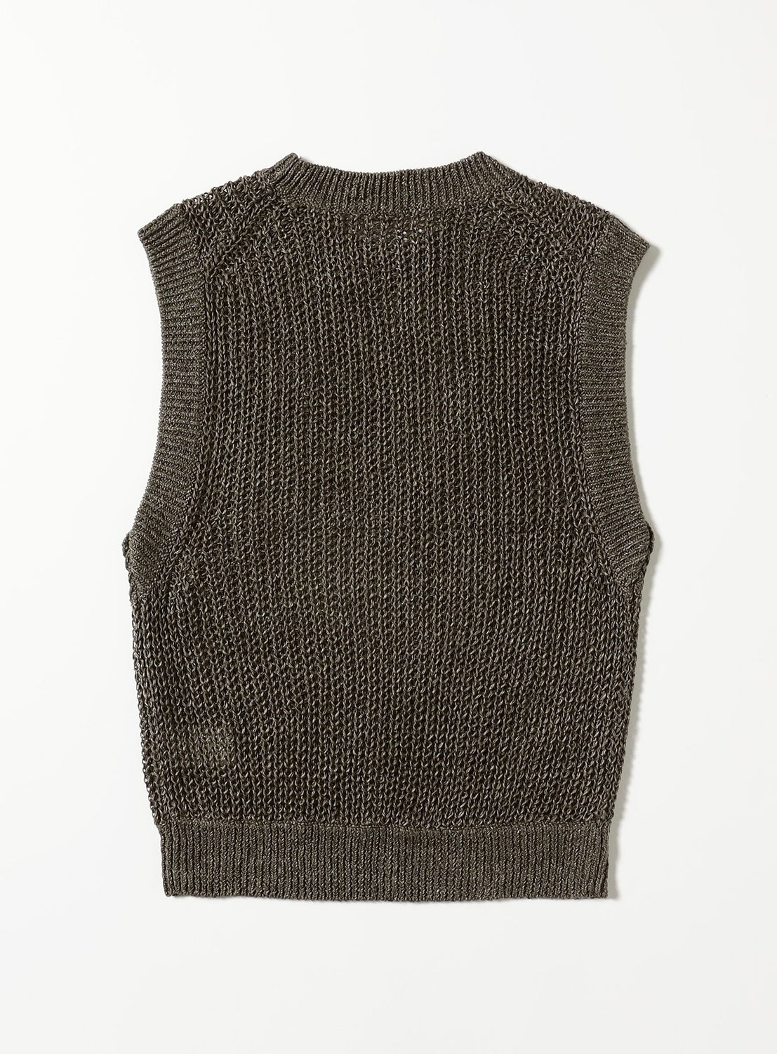 Linen Rib Knit Vest