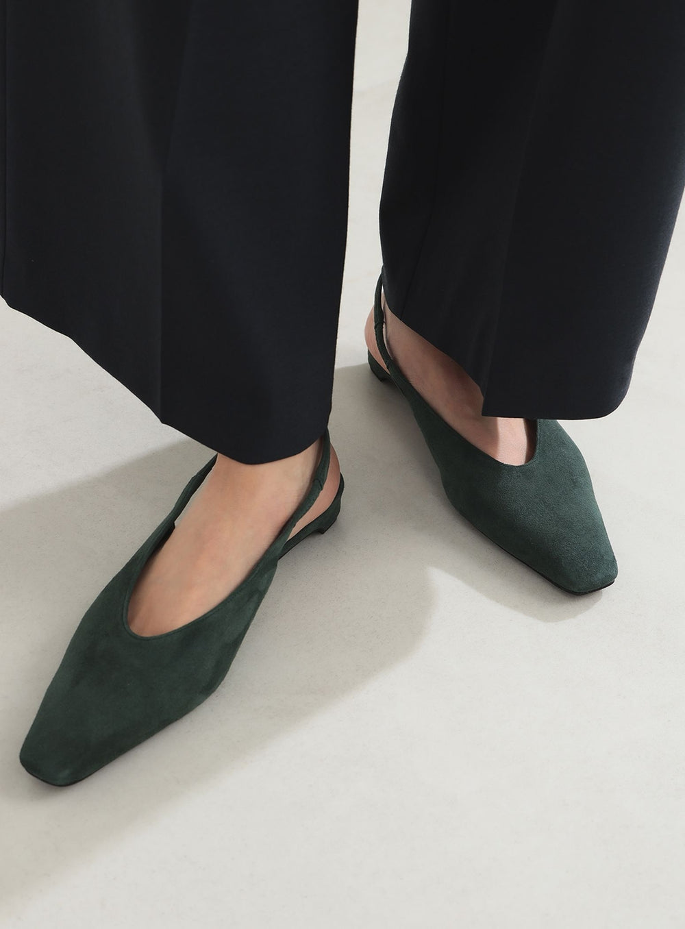 Goat Suede Mules
