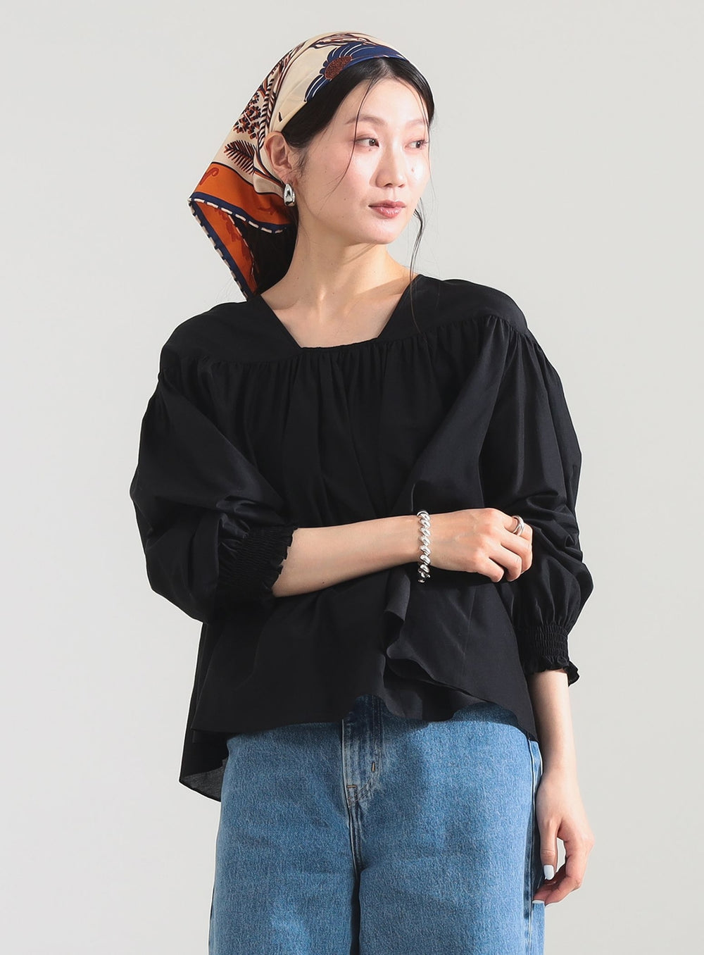 Cotton Silk 2-Way Blouse