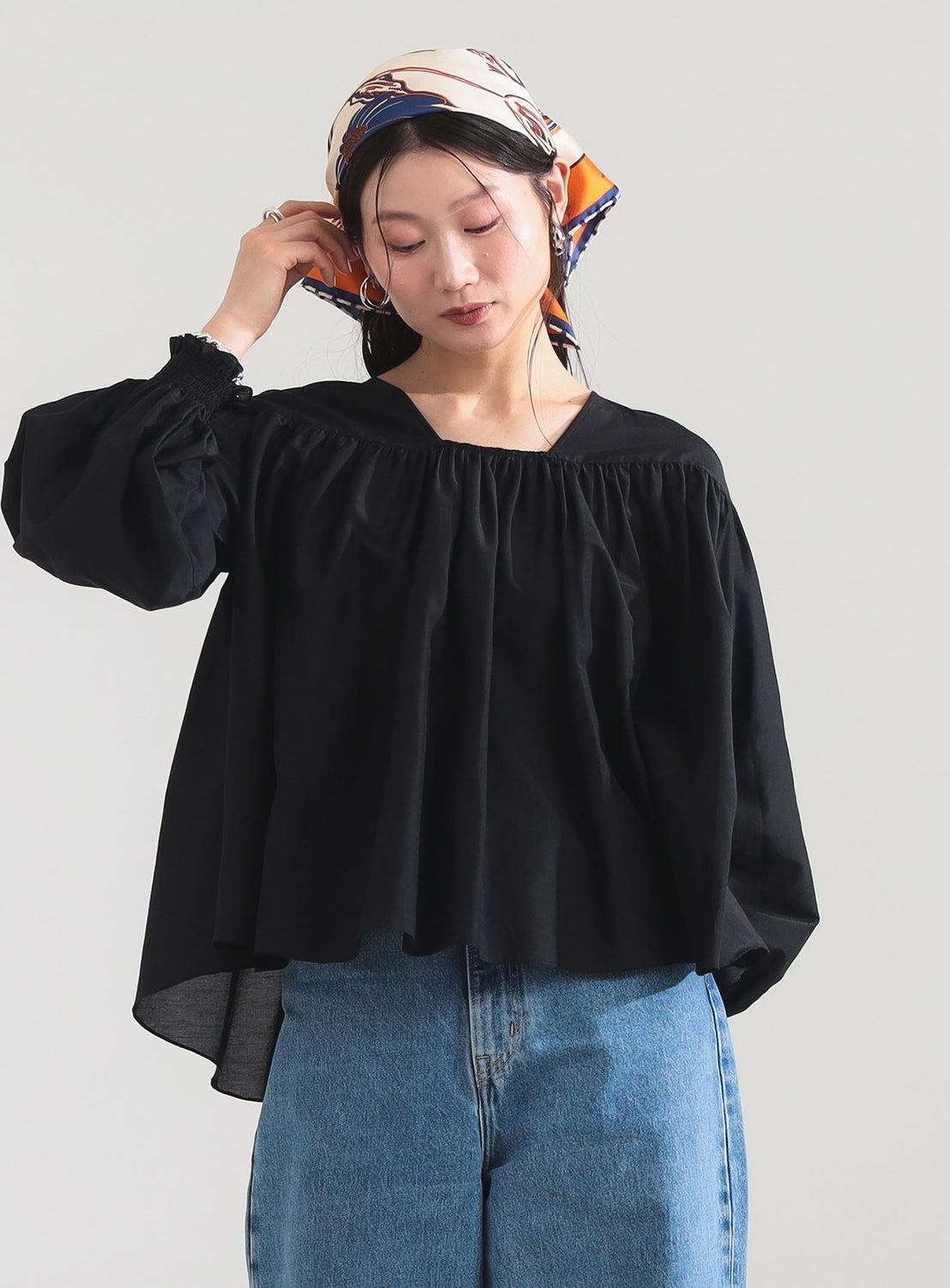 Cotton Silk 2-Way Blouse
