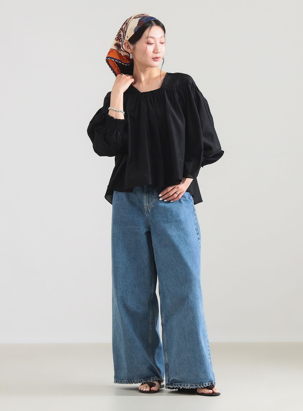 Cotton Silk 2-Way Blouse