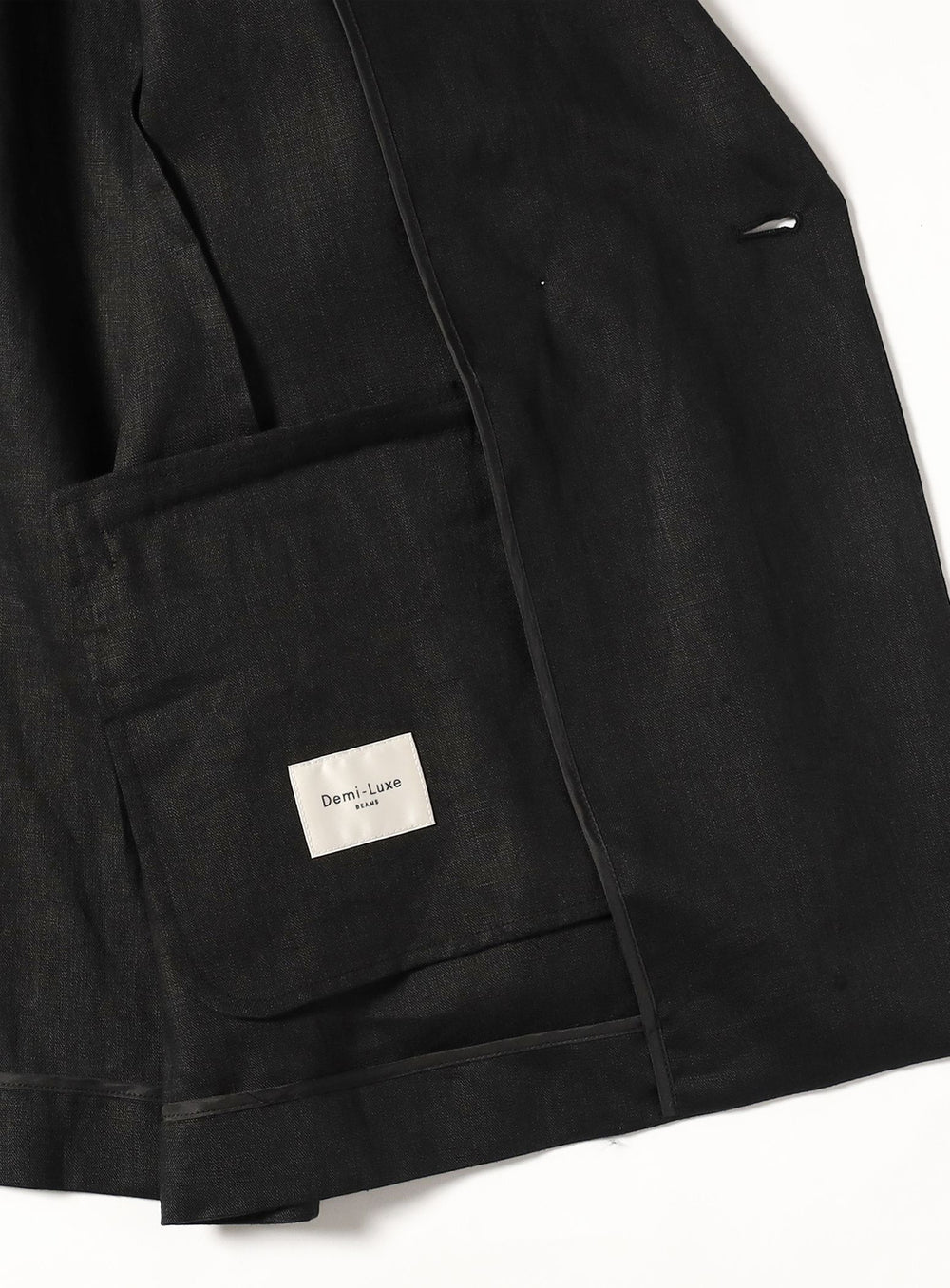 Double-Breasted Linen Jacket