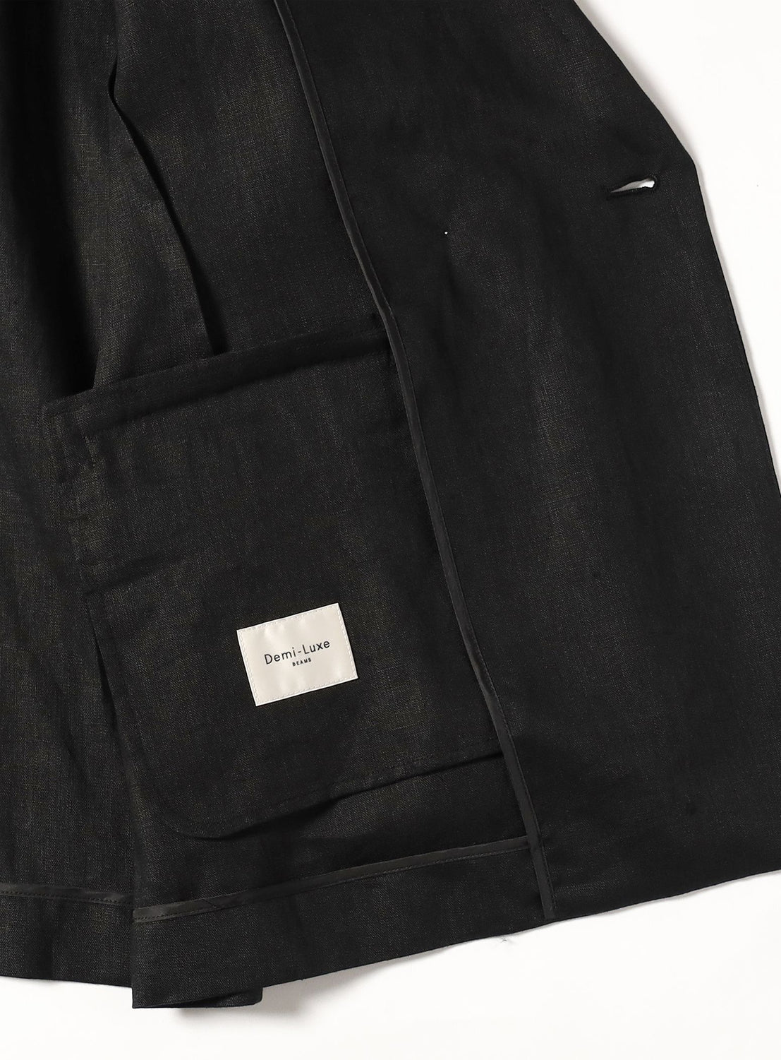 Double-Breasted Linen Jacket