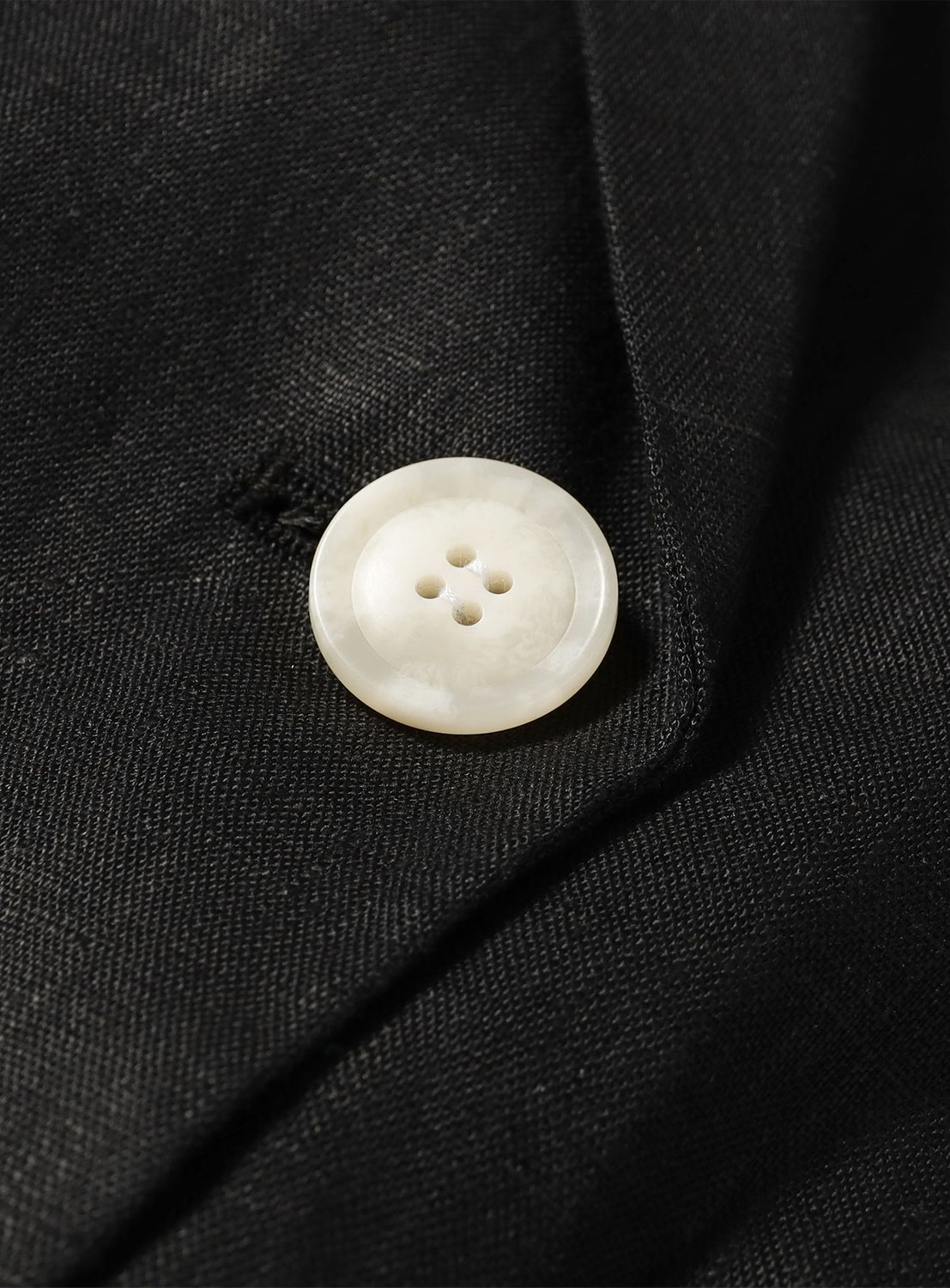 Double-Breasted Linen Jacket