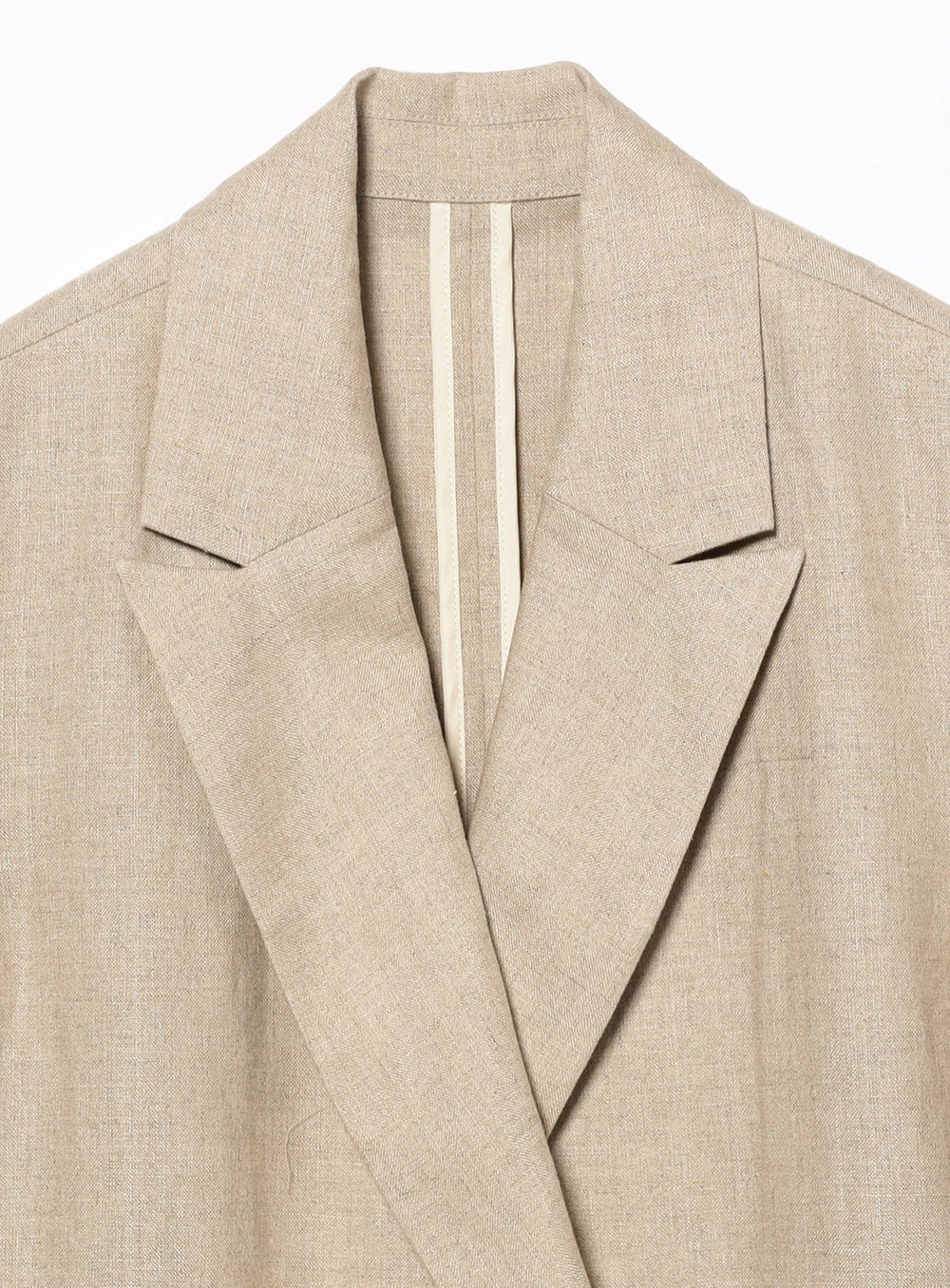 Double-Breasted Linen Jacket