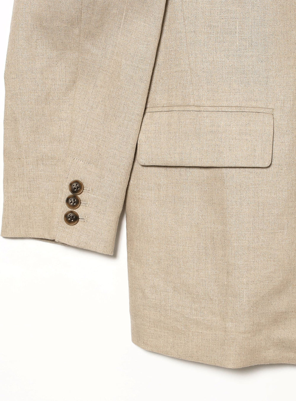 Double-Breasted Linen Jacket