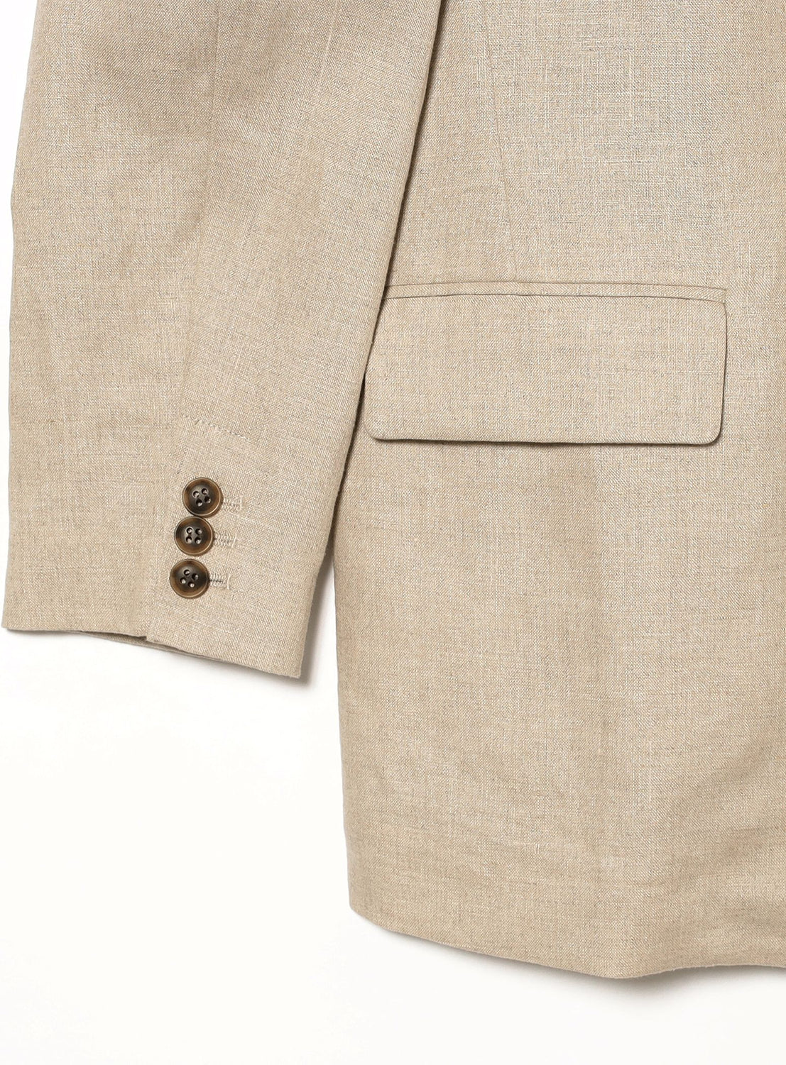 Double-Breasted Linen Jacket