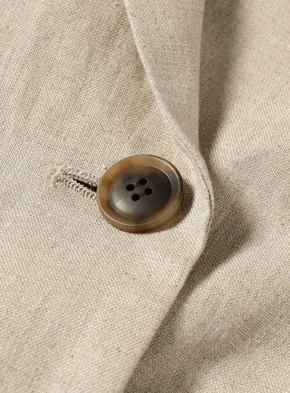 Double-Breasted Linen Jacket