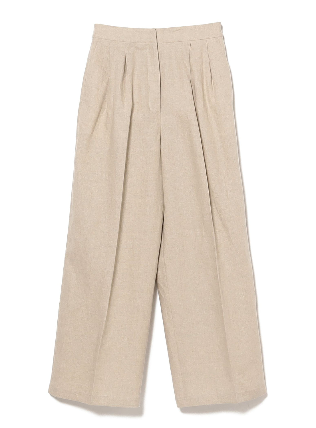 Linen Wide-Leg Pants with Tabs