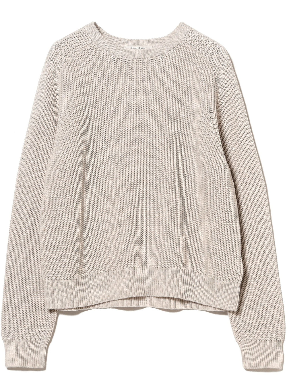 5-Gauge Cotton Rib Knit Pullover