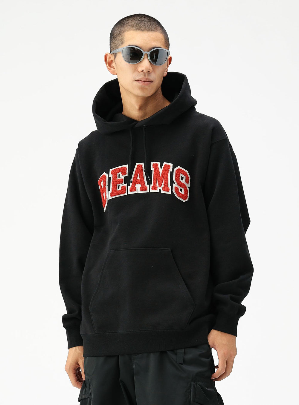 BEAMS Logo Basic Hoodie
