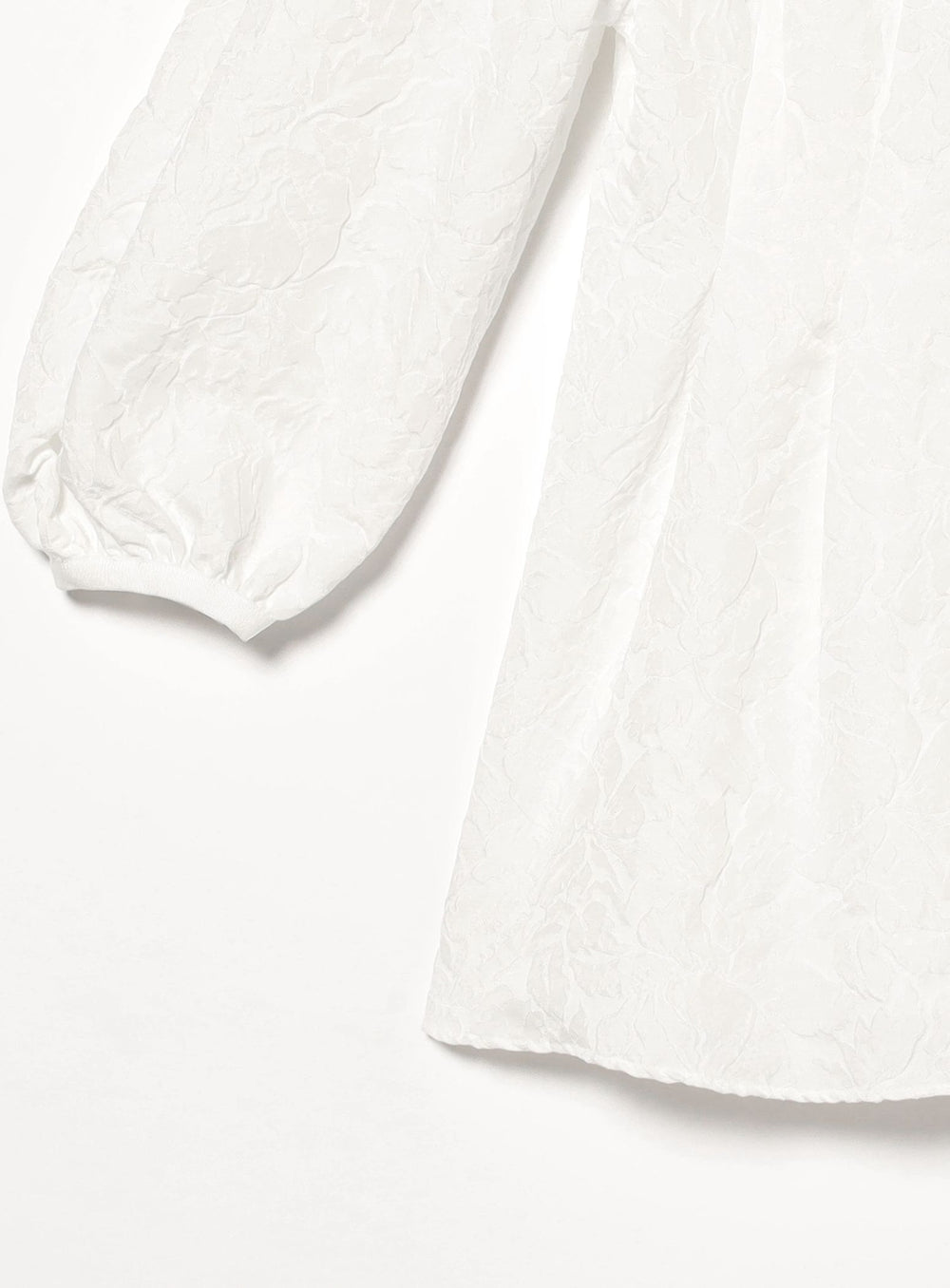 Jacquard Detachable Collar Blouse