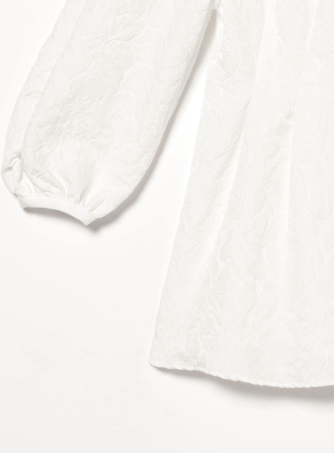 Jacquard Detachable Collar Blouse