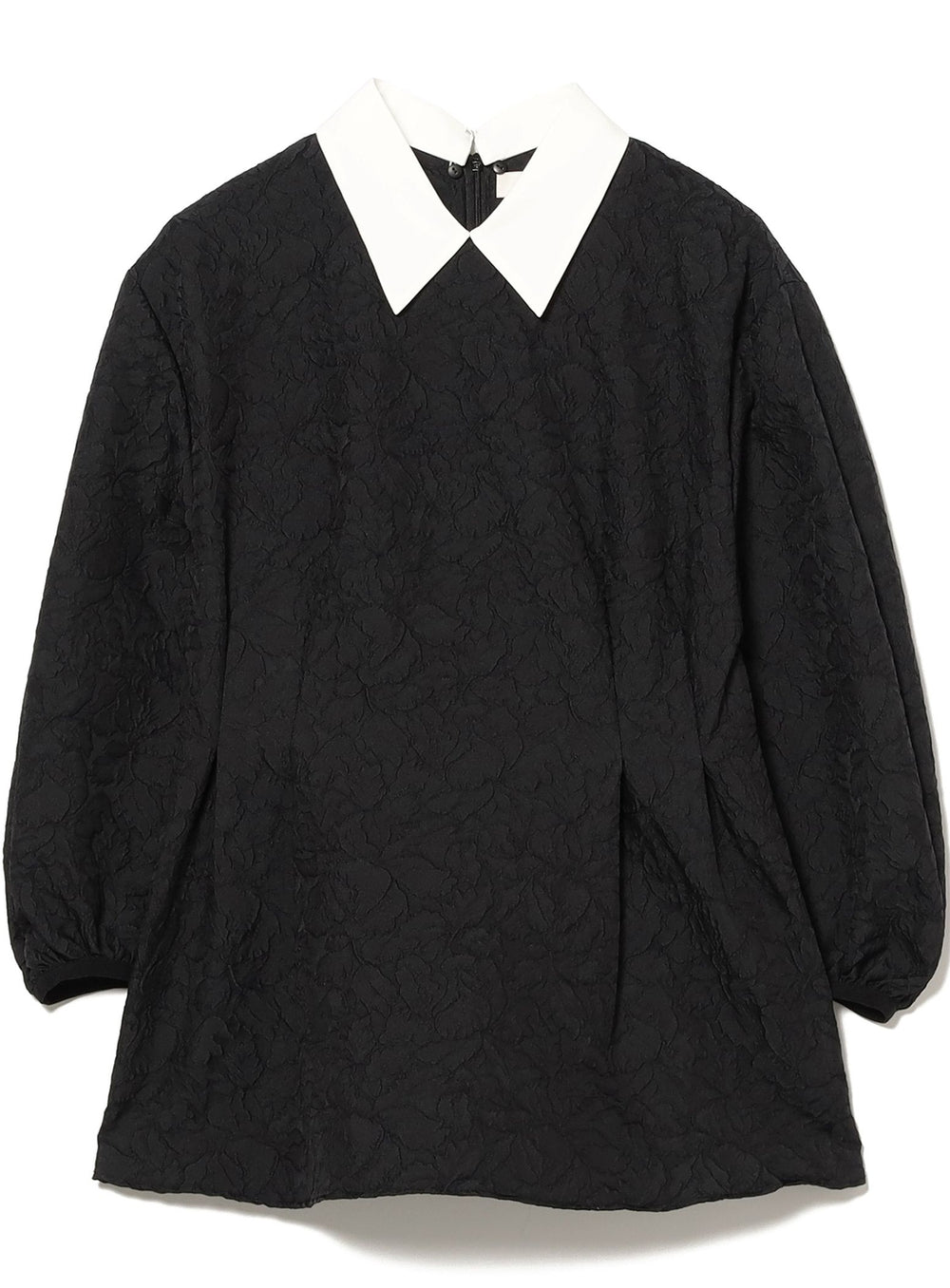 Jacquard Detachable Collar Blouse