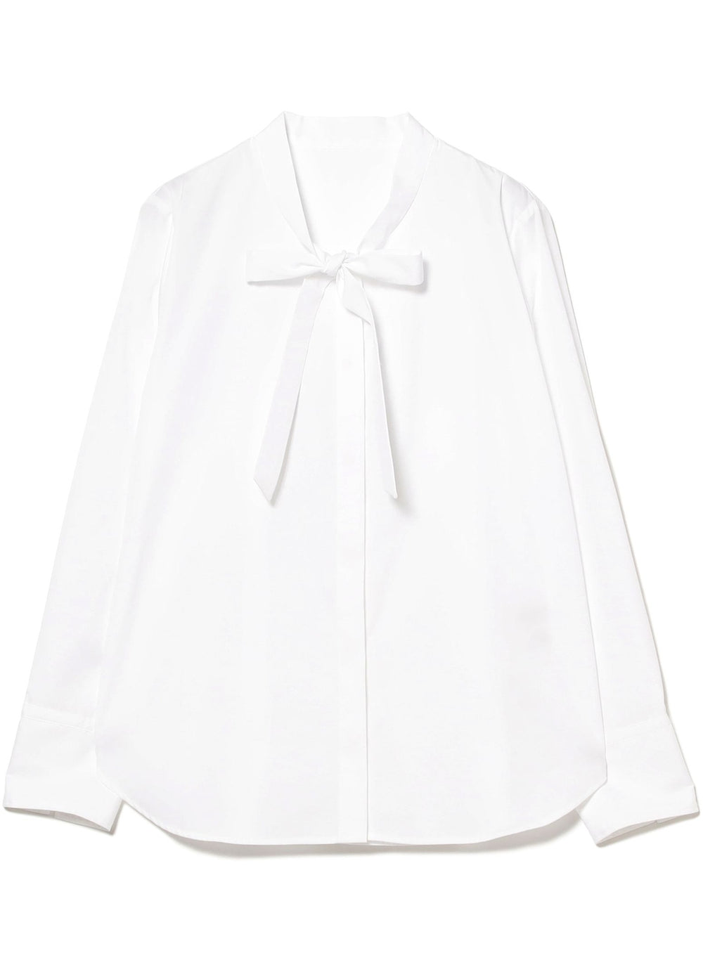 Cotton Ribbon Tie Shirt