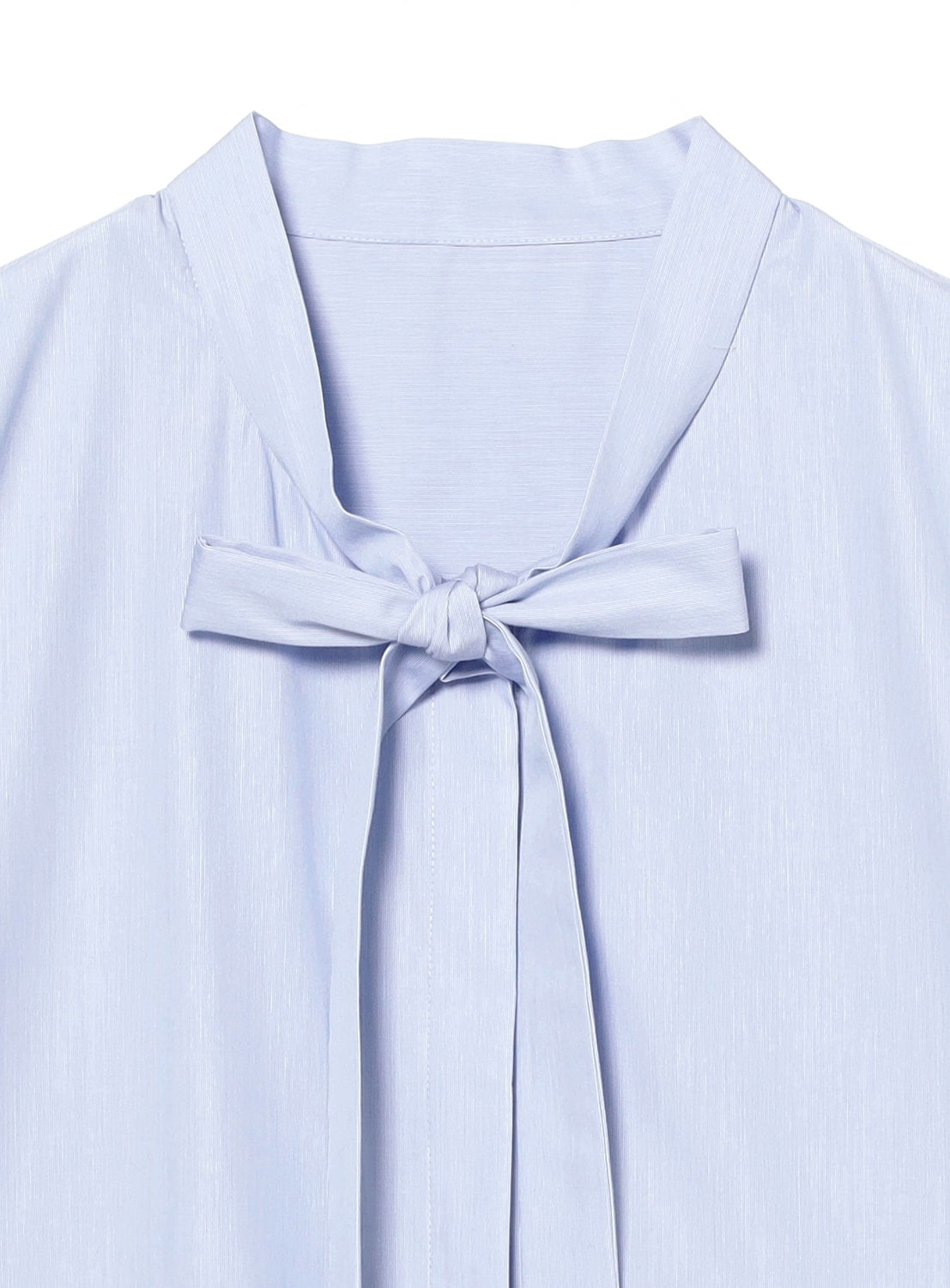 Cotton Ribbon Tie Shirt
