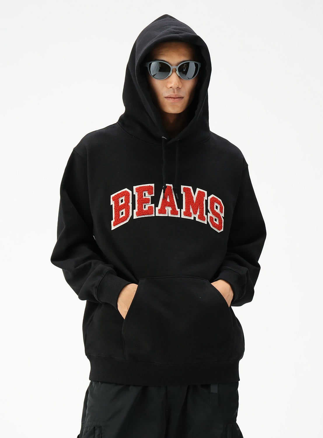 BEAMS Logo Basic Hoodie