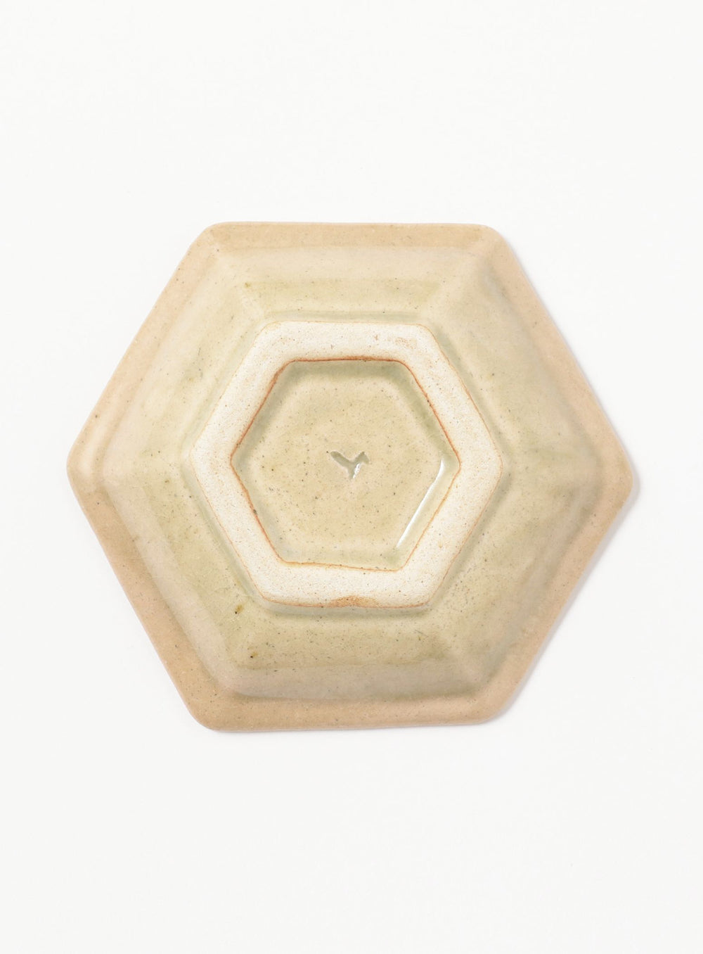 Shimaoka Pottery / Kei Shimaoka "Fuchi Zogan" Large Hexagonal Plate