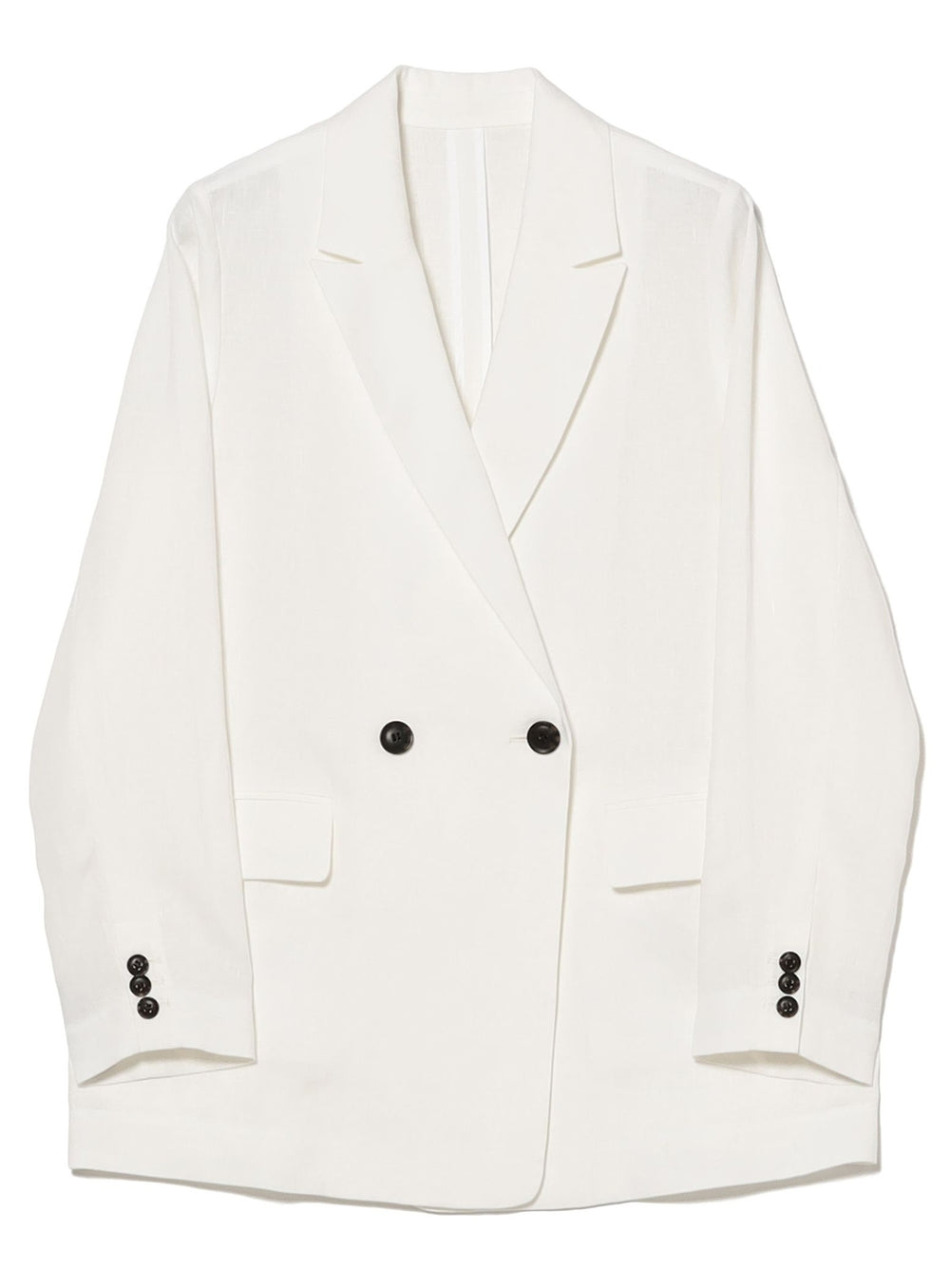 Double-Breasted Linen Jacket
