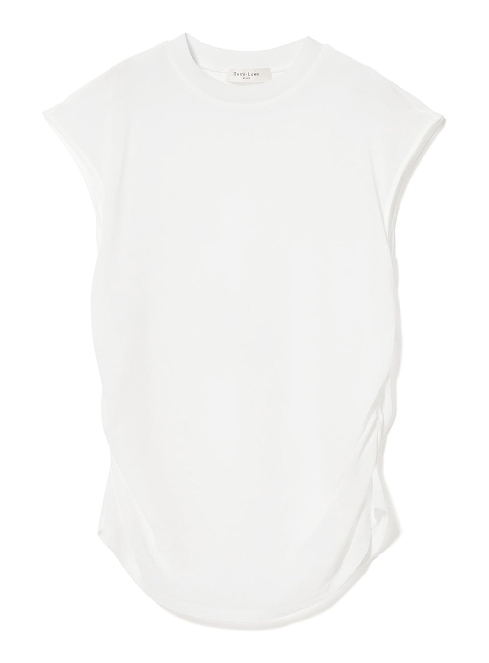 Triacetate Side-Gathered Blouse
