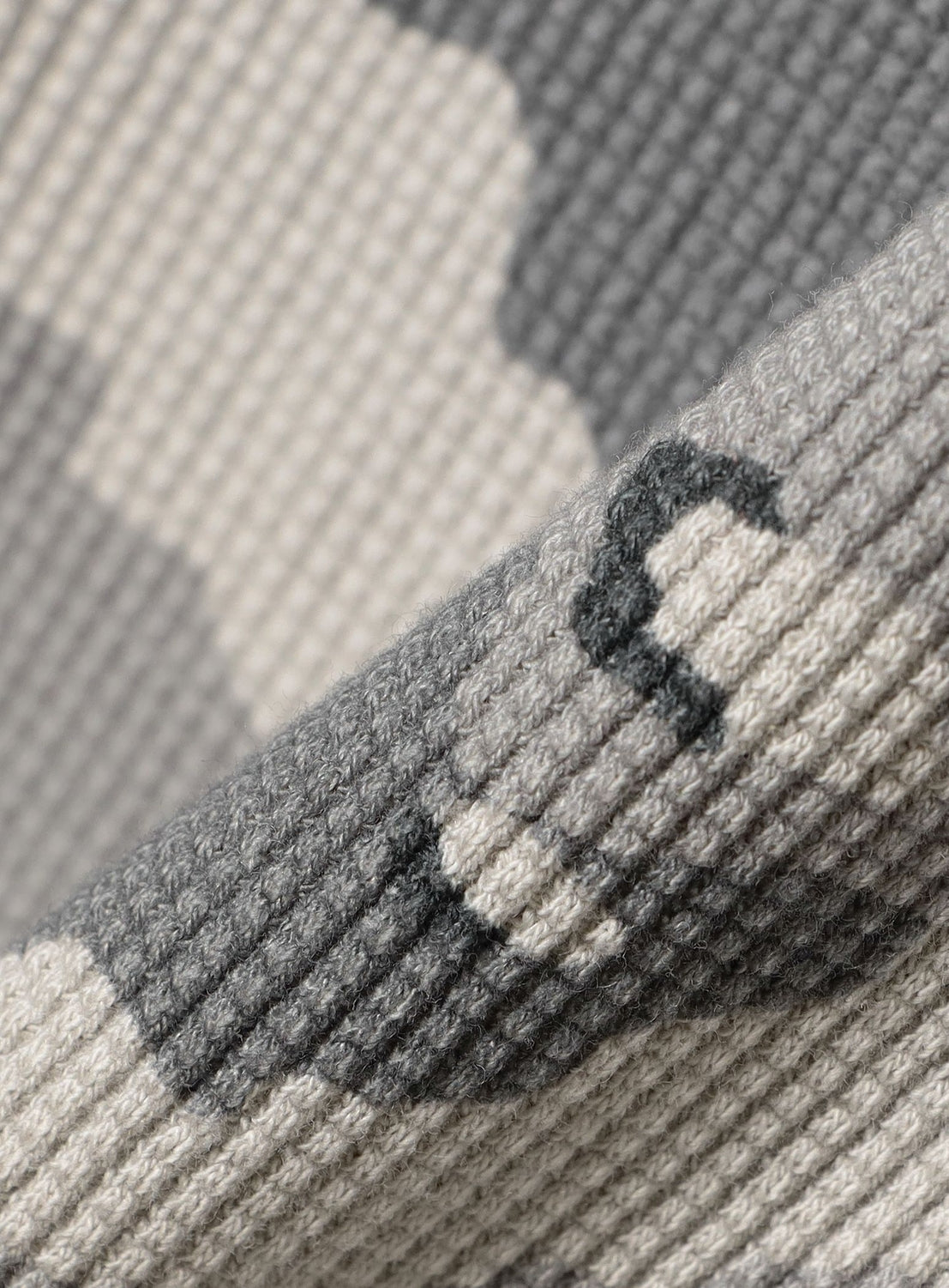 Camo Print Thermal Crew Neck